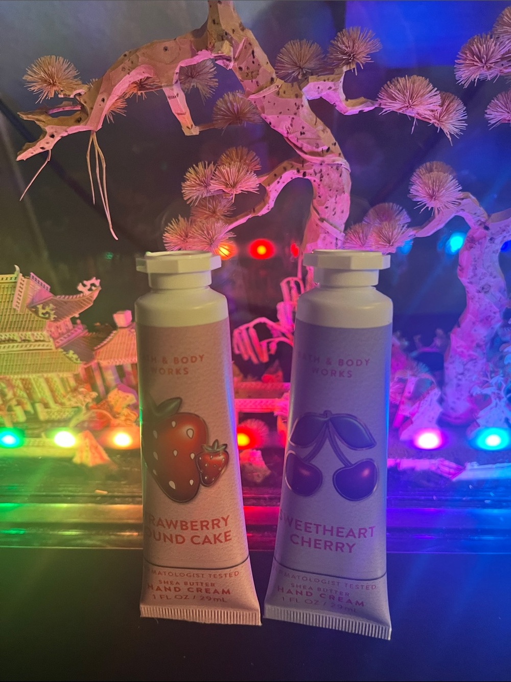Bath & Body Works Pink & Purple Hand Cream Duo